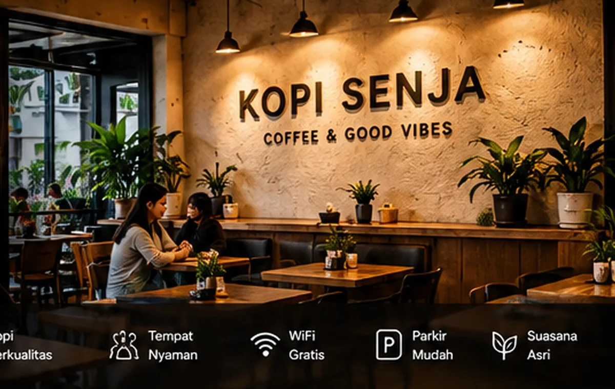 Contoh visual website Kopi Senja